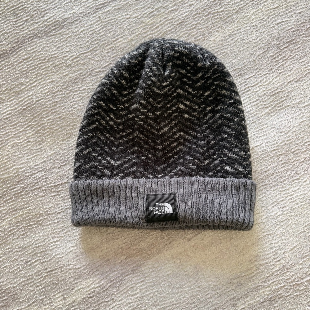 The North Face Boys Gray Patterned Knit Beanie